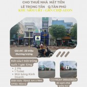 SỐC- Cho thuê nhà mặt tiền Tân Kỳ Tân Quý 88m2, 2Lầu+ST-NGAY NGÃ TƯ